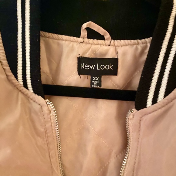 New Look Bomber Jacket Rose Gold 3X - Picture 4 of 4